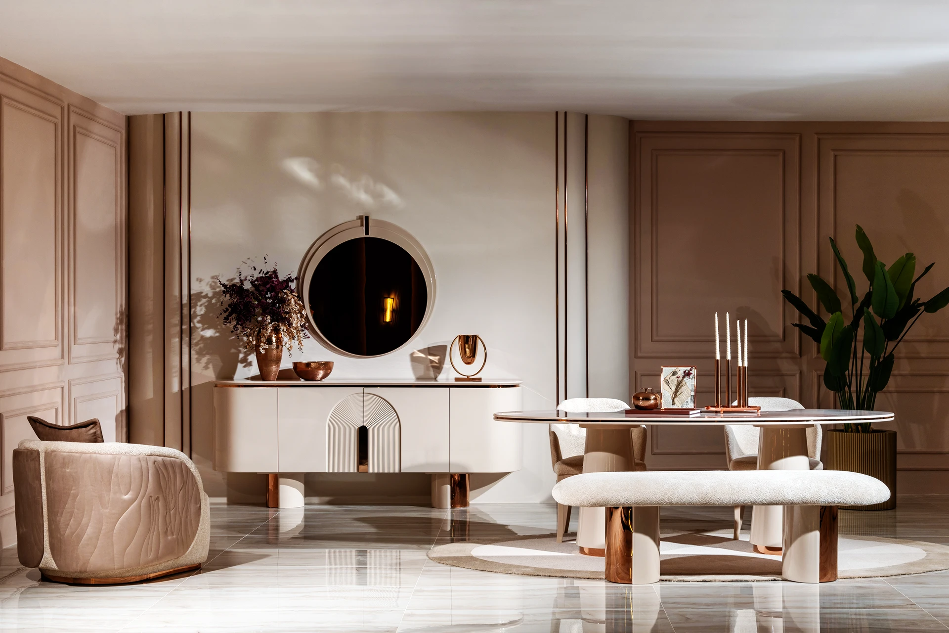 Aura Dining Room Wide Angle