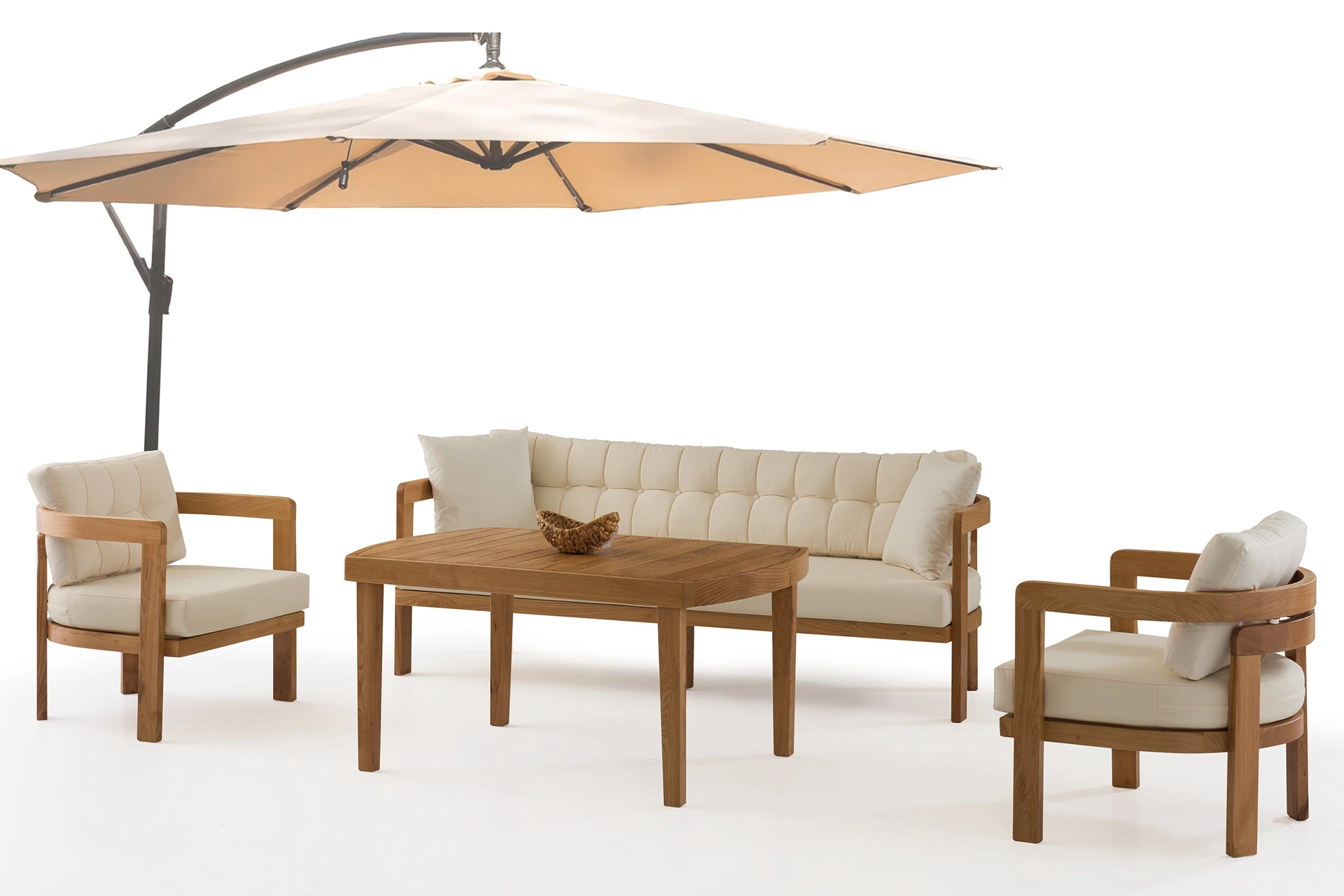 Austin Garden Sofa Set Wide Angle