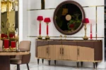 Channel Dining Room Mirrored Console