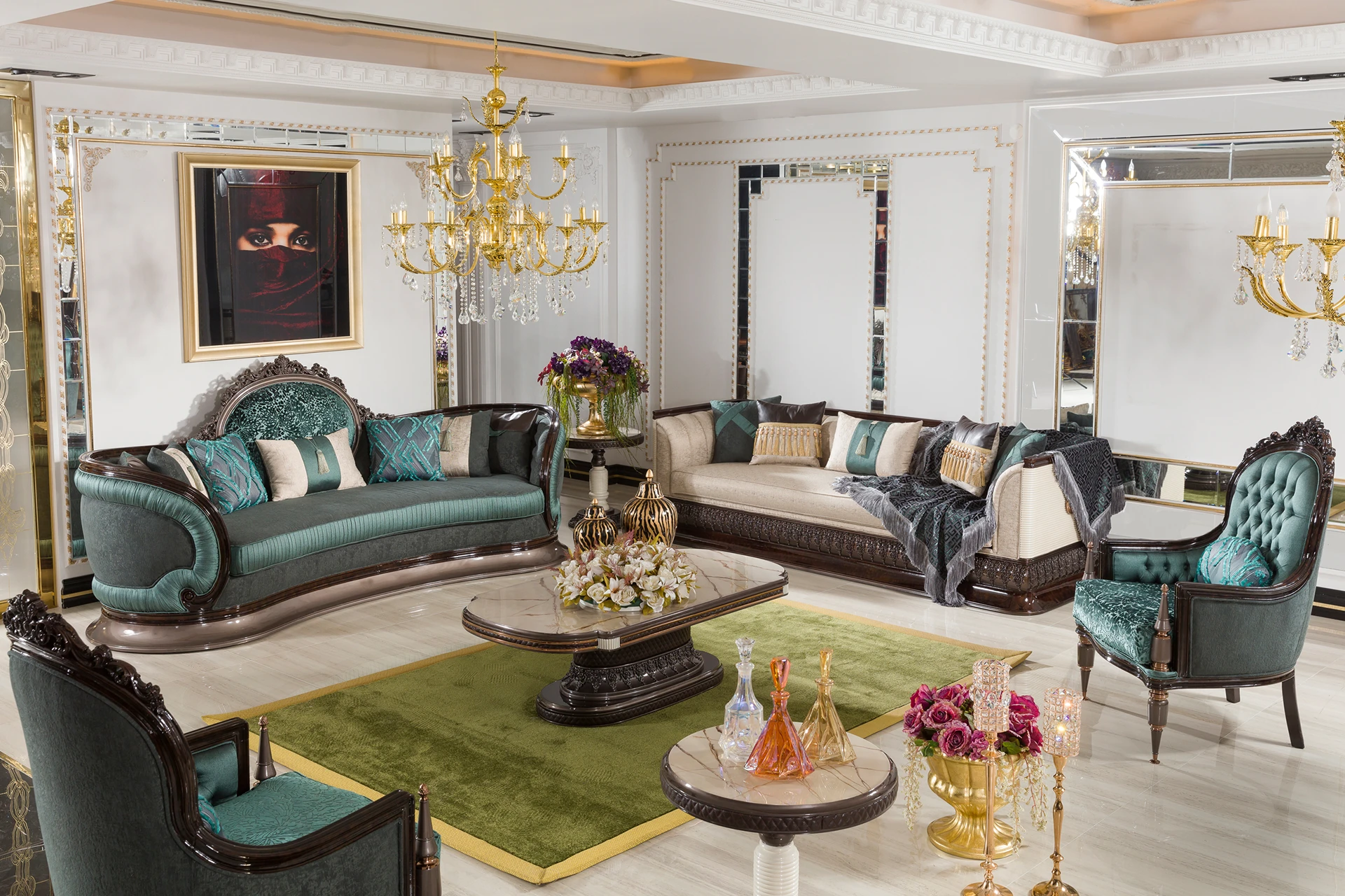 Crowne Living Room Wide Angle