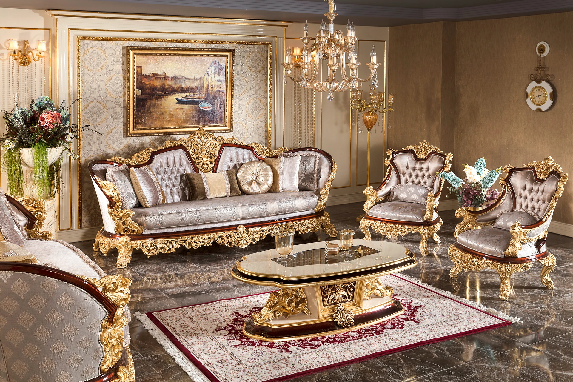 Gold Cavalli Living Room Wide Angle