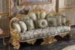 Gold Elnor Living Room Sofa