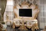 Gold Elnor Living Room TV Stand