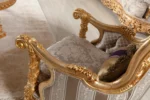 Gold Hanzade Living Room Chair Detail