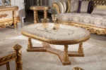 Gold Hanzade Living Room Coffee Table