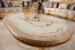 Gold Hanzade Living Room Coffee Table Detail