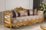 Gold Hanzade Living Room Sofa