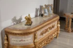 Gold Hanzade Living Room TV Stand Detail