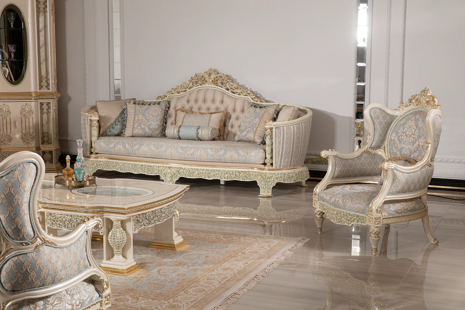 Green Monaco Living Room