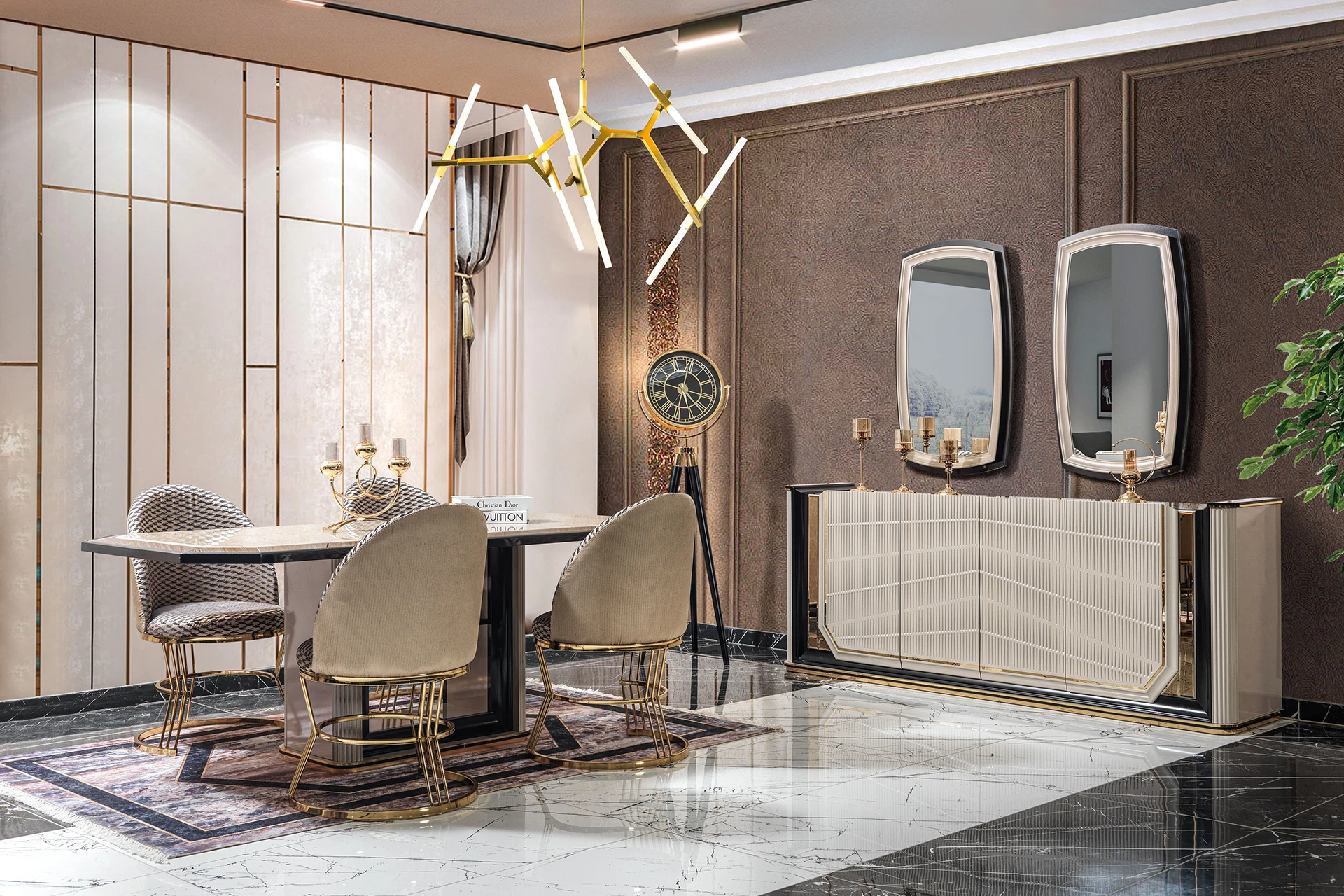 Marcelia Dining Room Wide Angle