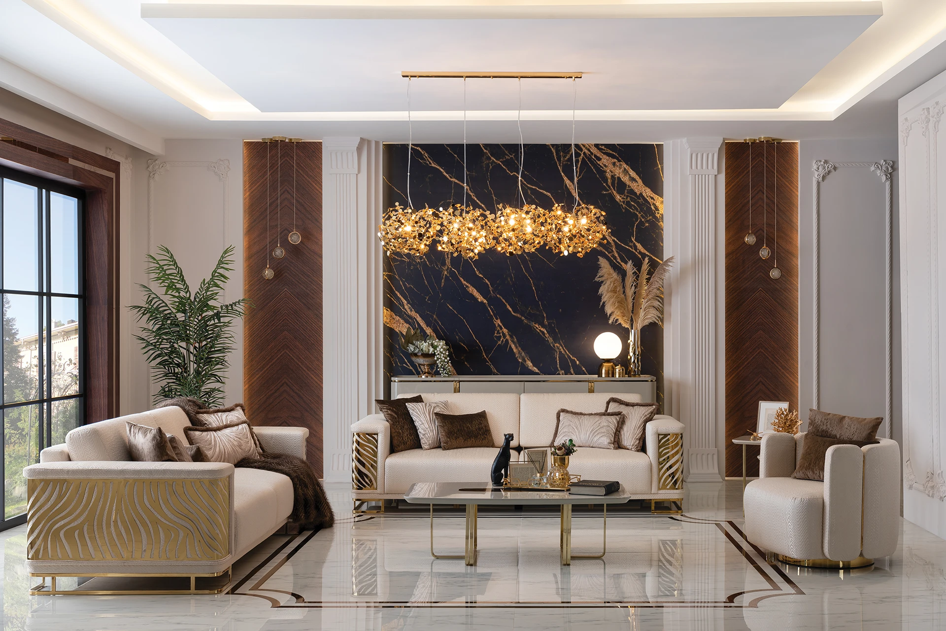 Monticelli Living Room Wide Angle